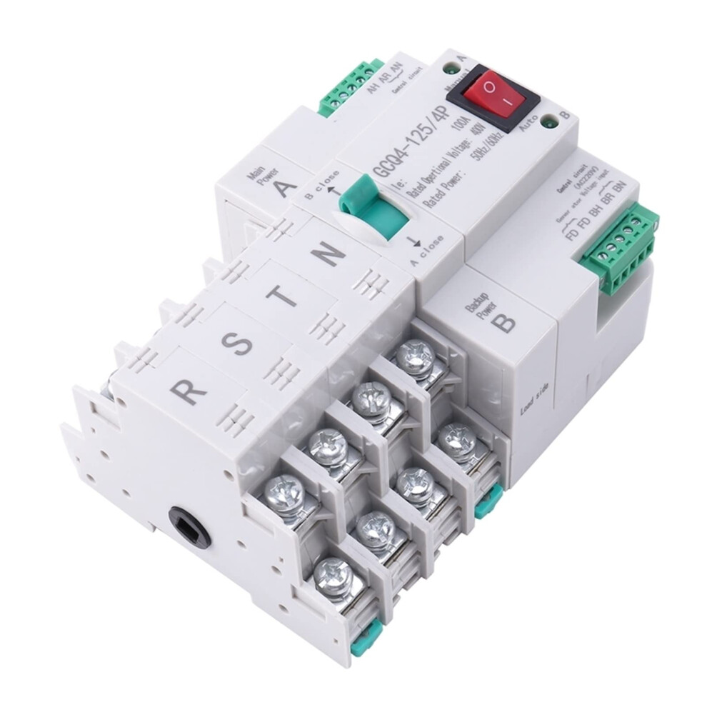 Dual Power Automatic Transfer Switch 4P 100A Three Phase Generator Backup Integration 9771547368687