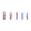 24PCS Blue Flower Rhinestone Press-on Nails 6