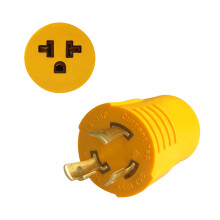 RV Generator Adapter NEMA L530P to 15A/20A Outlets, 30 Amp to 110V/120V Power Converter