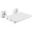 Wall Mounted Folding Shower Seat, SpaceSaving, 250 lb Capacity, White Small, for Elderly 2