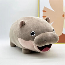 Juguete de Peluche Lindo Cojín de Peluche Suave Dibujos Animados Hipopótamo Almohada Decoración del Hogar Muñeca Regalo de Cumpleaños