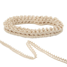Beige Cotton Lace Ribbon 20 Yards for DIY Clothing & Gift Decoration