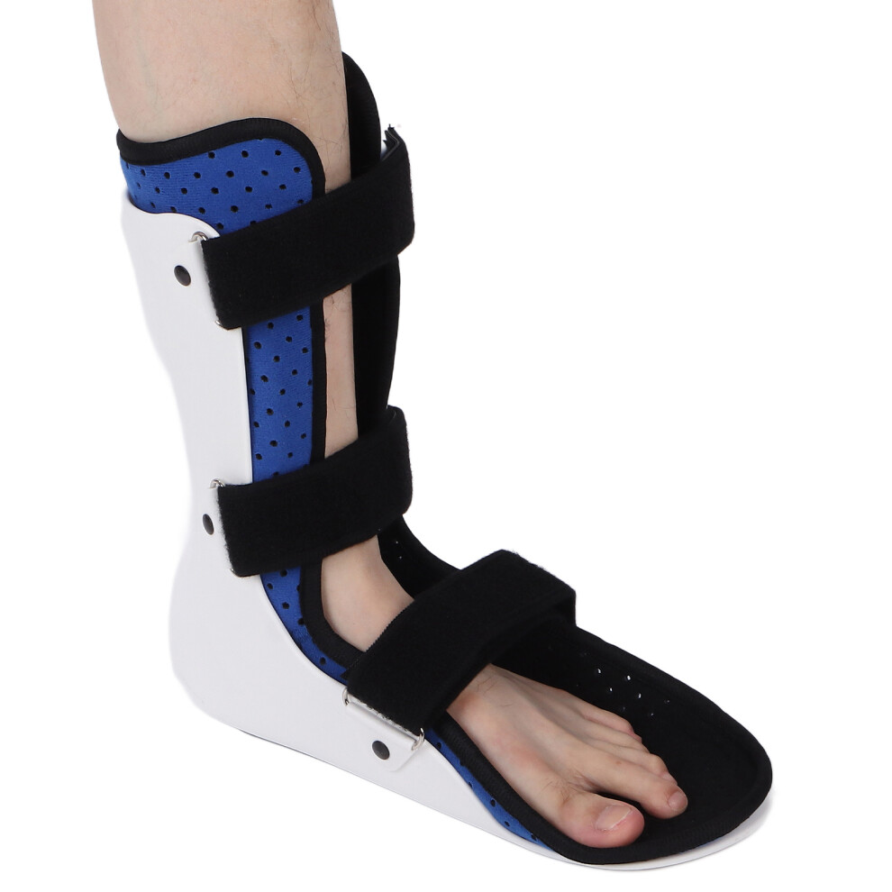 Padded PVC Ankle Foot Drop Brace for Stroke & Tendon Injury, Left Foot M