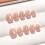 (XS) Pink Tip Square Fake Nails - Zero Pressure 4