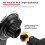 (Black Hook) Silicone Car Phone Holder for Air Vent, One-Hand Use 6