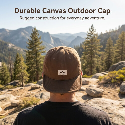 (Coffee) Vintage Men\'s Soft Cap for Outdoor 1