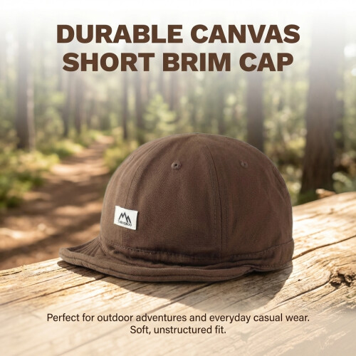(Coffee) Vintage Men\'s Soft Cap for Outdoor 2
