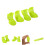 (Yellow, S) 4Pcs Waterproof Dog Boots Candy Color 7