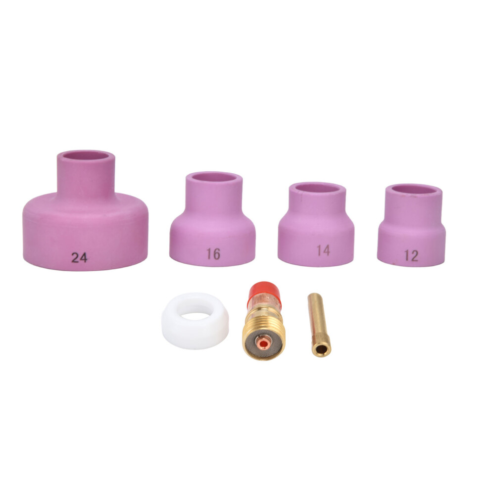 7Pcs Tig Welding Accessory Set For Wp17/18/26, Ceramic Nozzles, Gas Lens 3601389039000