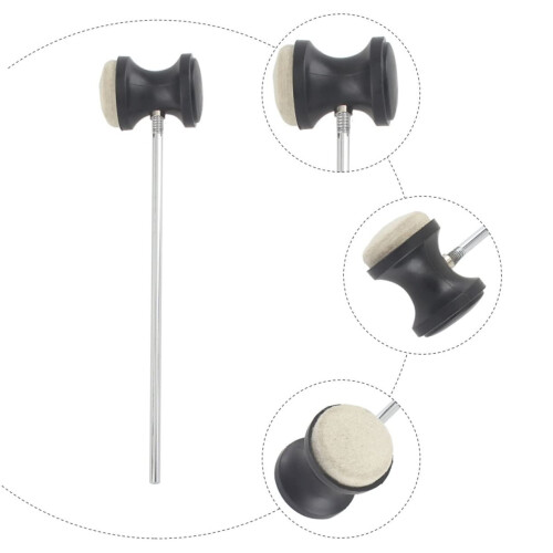 Drum Pedal Beater Replacement for Jazz Percussion, Balanced Impact and Consistent Rebound 2