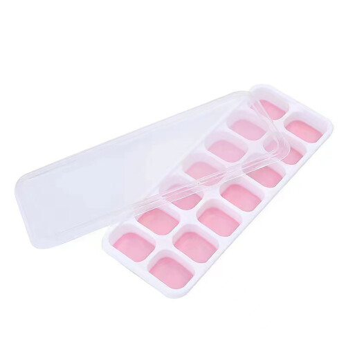 (Pink) Mini-Eiswürfelform mit Softboden für Cocktails 1