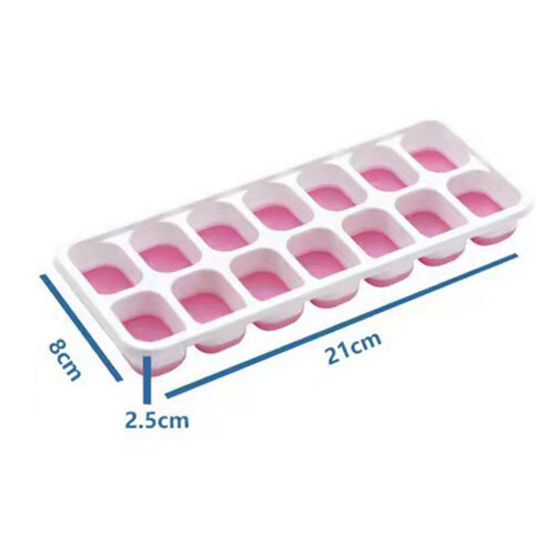 (Pink) Mini-Eiswürfelform mit Softboden für Cocktails 2