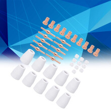 Plasma Cutter Accessories 40Pcs Durable Shield Cup Electrodes Ring Tips Kit