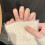 (L) Glitter Tip Christmas Fake Nails, Waterproof & Durable 5