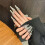 (M) Rhinestone Long Artificial Nails - Comfortable & Stylish 9