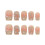 (L) Glitter Tip Christmas Fake Nails, Waterproof & Durable 8