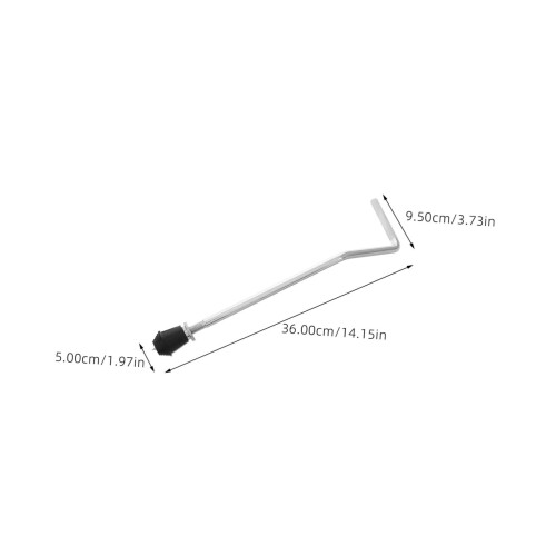 Bass Drum Stand Feet Silver Skid Legs AntiSlip Stable Support Replacement for Percussion 1