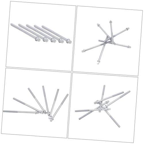 6pcs Drum Replacement Screws Set for Snare Drum Accessories, Durable Plated Finish, Easy Installation 2