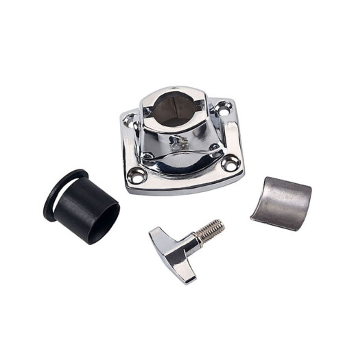 Drum Clamp Silver Tom Cymbal Holder with Secure Drum Mount and Durable Lightweight Design 1