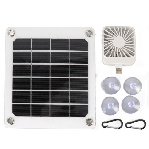 Φορητό ηλιακό πάνελ 20W5V με ανεμιστήρα USB 10W