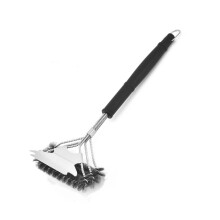 Four Head Steel Wire Shovel Cleaning Brush for Rust Removal and Heavy Duty Garden Tool Care