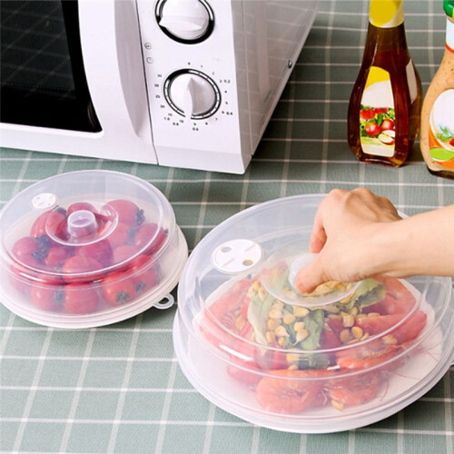 Pacote de 6 Coberturas para Microondas, Coberturas Plásticas para Microondas, Coberturas para Placas de Microondas para Alimentos com Válvula, 2 2
