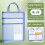 (Blue) A4 L-Shape File Pouch for Office & School 3