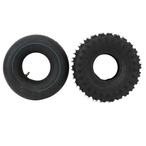 4.10-4 Tire Set 10in, Rubber, Inner/Outer, Black 2