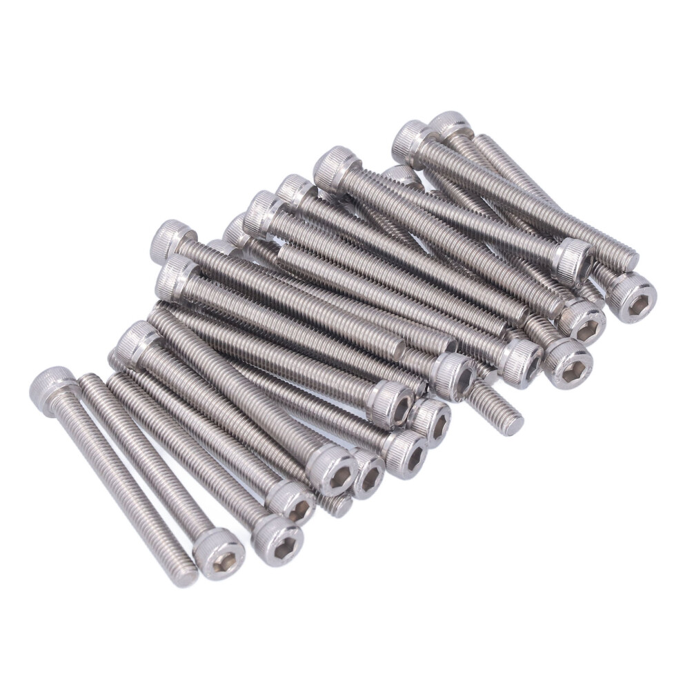 30Pcs M5 A2 Stainless Steel Hex Socket Screws 40Mm 8401389040410