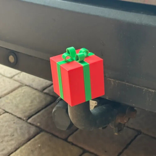 (Gift Box) ABS Xmas Tree Hitch Cover for 5cm Coupling 1