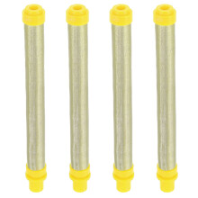 10Pcs High Efficiency Yellow Airless Spray Gun Filters 100 Mesh Accessories