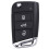 Car 3 Buttons Key Shell Folding Remote Control Key Shell for  MBQ   Width Key Blade Housing Cover 1