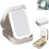 LED Three-Color Adjustable Makeup Mirror Adjustable Makeup Mirror with Lights Rechargeable Lighted Makeup Mirror,C 2