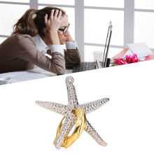 Metal Brain Teaser Toy Starfish Shape Intelligence Unlock for Adults