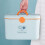 Small White First Aid Box with Compartments, Durable Medicine Storage Organizer, Blue L Closure 3