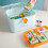 Small White First Aid Box with Compartments, Durable Medicine Storage Organizer, Blue L Closure 5