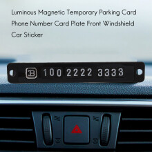 Luminoso magnetico di parcheggio temporaneo carta numero di targa di carta anteriore parabrezza auto adesivo per rio anima 3 6 nuovo