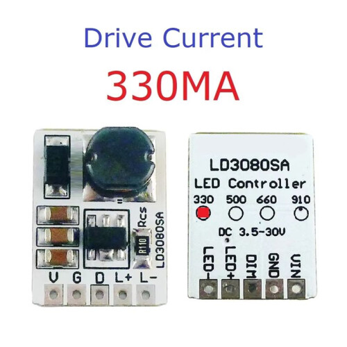 10PCS LD3080SA 20W  3.5-30V Step-Down LED Driver Module - Buck Constant Current Module for Flashlight 330MA