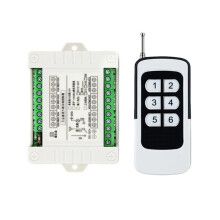 433 MHz 6CH RF Wireless Remote Control 12V-36V Remote Control System Receiver Transmitter Relay B
