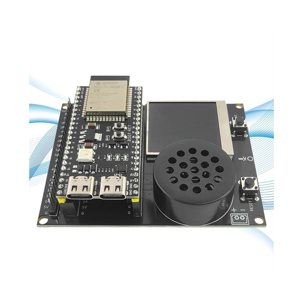 Photos - Cable (video, audio, USB) ESP32 S3 N16R8 Development Board with 1.54 Inch TFT Display Speaker Expansion Adapter Kit for DIY AI Type-C Wifi Module