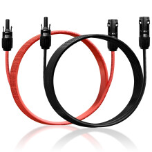 6.6ft 10 AWG Solar Extension Cable with Waterproof Connectors for RV and Home Solar Panels