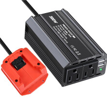 300W Car Power Inverter for Li-Ion Battery Outdoor Inverter AC110V/DC20V Power Station Generator