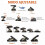 Adjustable Under Desk Foot Rest, 4Level Height, Foldable, 140 lbs Load, for Office Chair 4