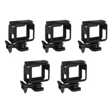 5X Rahmen Fuer Hero (2018) / 6/5 Gehaeuse Border Schutzhuelle Tasche Zubehoer Fuer Go Pro Hero6 Hero5 Schwarz mit Quick Pull Bewegliche Buchse