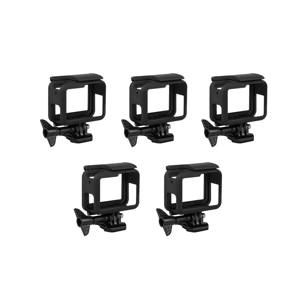 5X Frame For Hero (2018) / 6 / 5 Housing Border Protective Shell For Go Pro Hero6 Hero5 (Black) Black 4712875198909