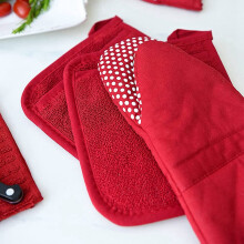 Luvas de Cozimento Luvas Anti-Escaldantes para Forno de Micro-Ondas Luvas de Almofada de Aquecimento Almofada Quente de Dupla Função / Suporte de
