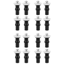 16 Pack Toilet Screws Toilet Hinges Bolt Expanding Rubber Top Nuts Screw Fixings Fix WC Blind Hole Fittings