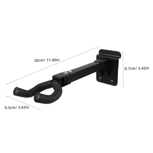 Metal Guitar Wall Mount Hanger, SpaceSaving Hook for Ukulele Violin, Secure Storage and Display 1