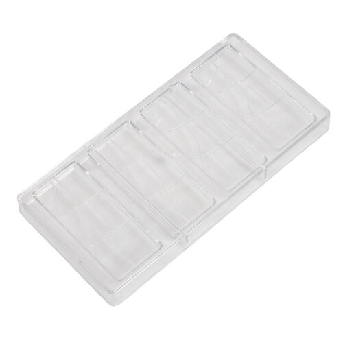 4X Candy Bar Chocolate Mold Baking Candy Stock Cake Decorating Tool Transparent 1