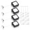 4 Pack 6.5ft Retractable Remote Control Tether with Adjustable Locking Cord, TV Remote Finder and Security Lanyard 1